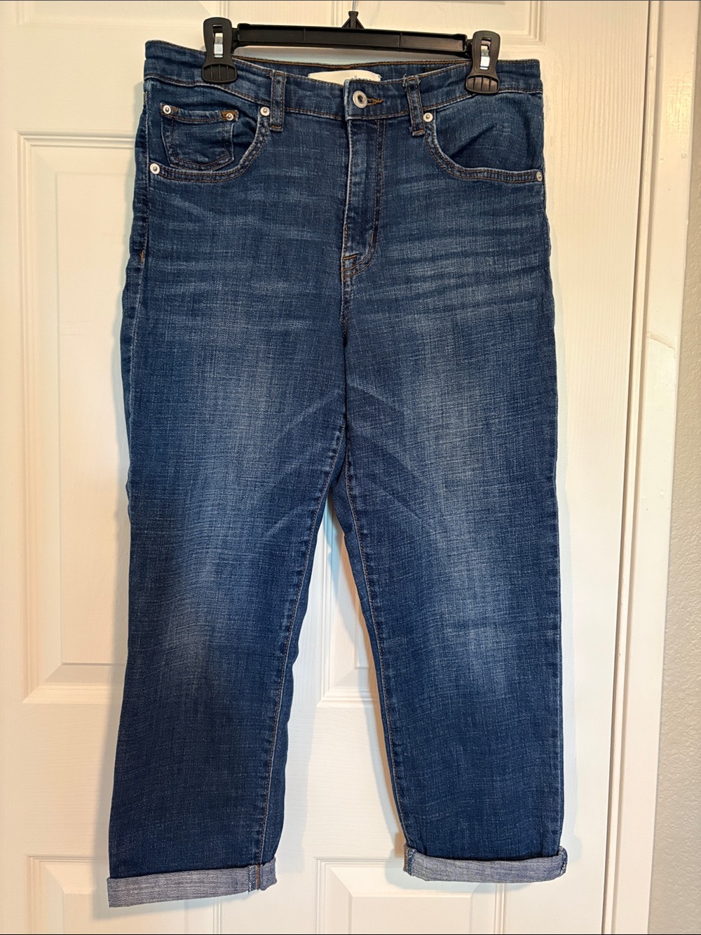 Ella Moss Dark Blue Cropped Ankle Jeans